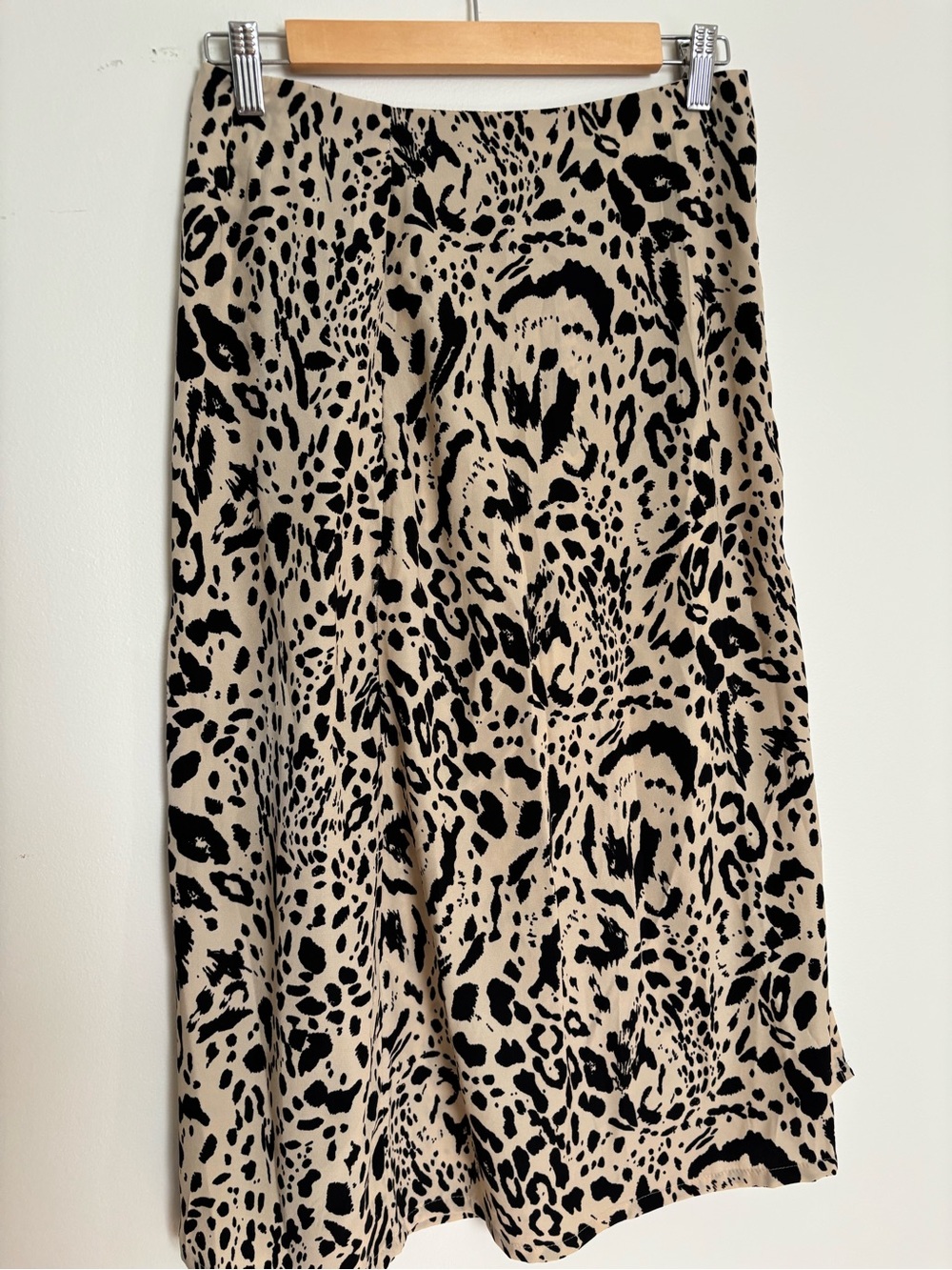 Nasty Gal animal print chiffon midi skirt